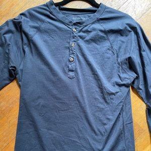 Pistol Lake long-sleeve cotton henley